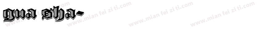 gua sha字体转换